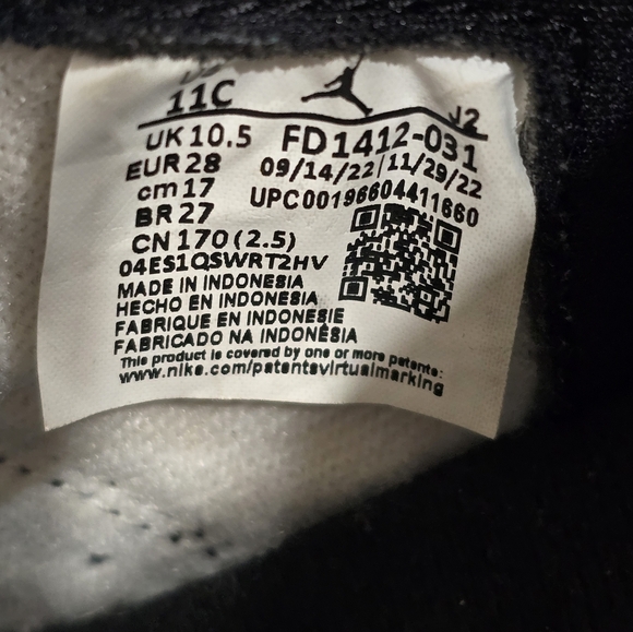 Nike Kids Jordan 1 retro high OG Toddler Size 11C - Picture 13 of 14